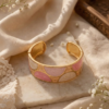 Gemini_Generated_Image_migl21migl21migl Elegant Pastel Marbled Enamel Gold-Plated Cuff Bracelet