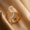 WhatsApp Image 2026-06-13 at 15.05.32 Elegant Filigree Fan Openwork Gold-Plated Hinged Cuff Bracelet
