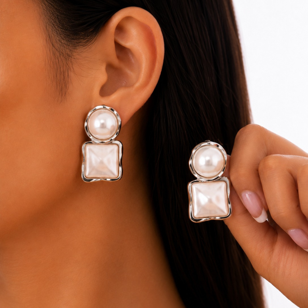 Elegant Pearl Drop Earrings
