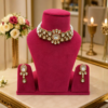 Luxury Kundan Choker Necklace Set with Matching Earrings | Bridal & Party Wear Jewelry