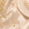 Untitled design - 2026-06-18T144130.928 Gold Plated Pink Tulip Pendant Necklace for Women | Minimalist Floral Necklace | Elegant Everyday Jewelry