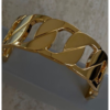 Gold Plated Chunky Chain Link Cuff Bracelet for Women | Bold Statement Open Bracelet | Luxury Fashion Jewelry