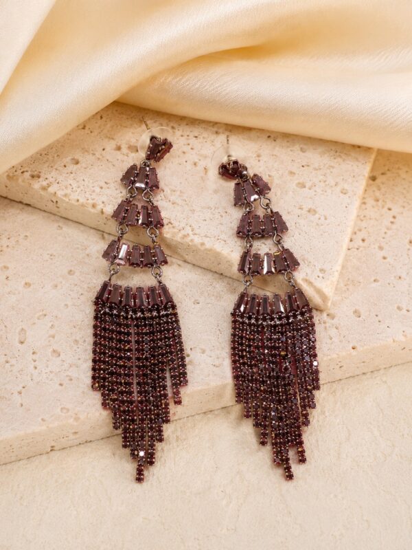 WhatsApp Image 2026-06-16 at 12.57.39 Exquisite Multi-Tier Black Crystal Fringe Dangle Earrings