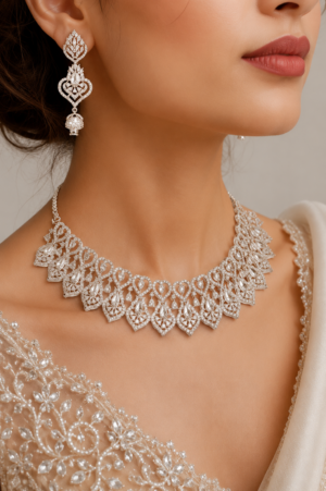 29689fbd-0c79-45a3-b034-cdf02be396fa Luxury Diamond Style White Necklace Set